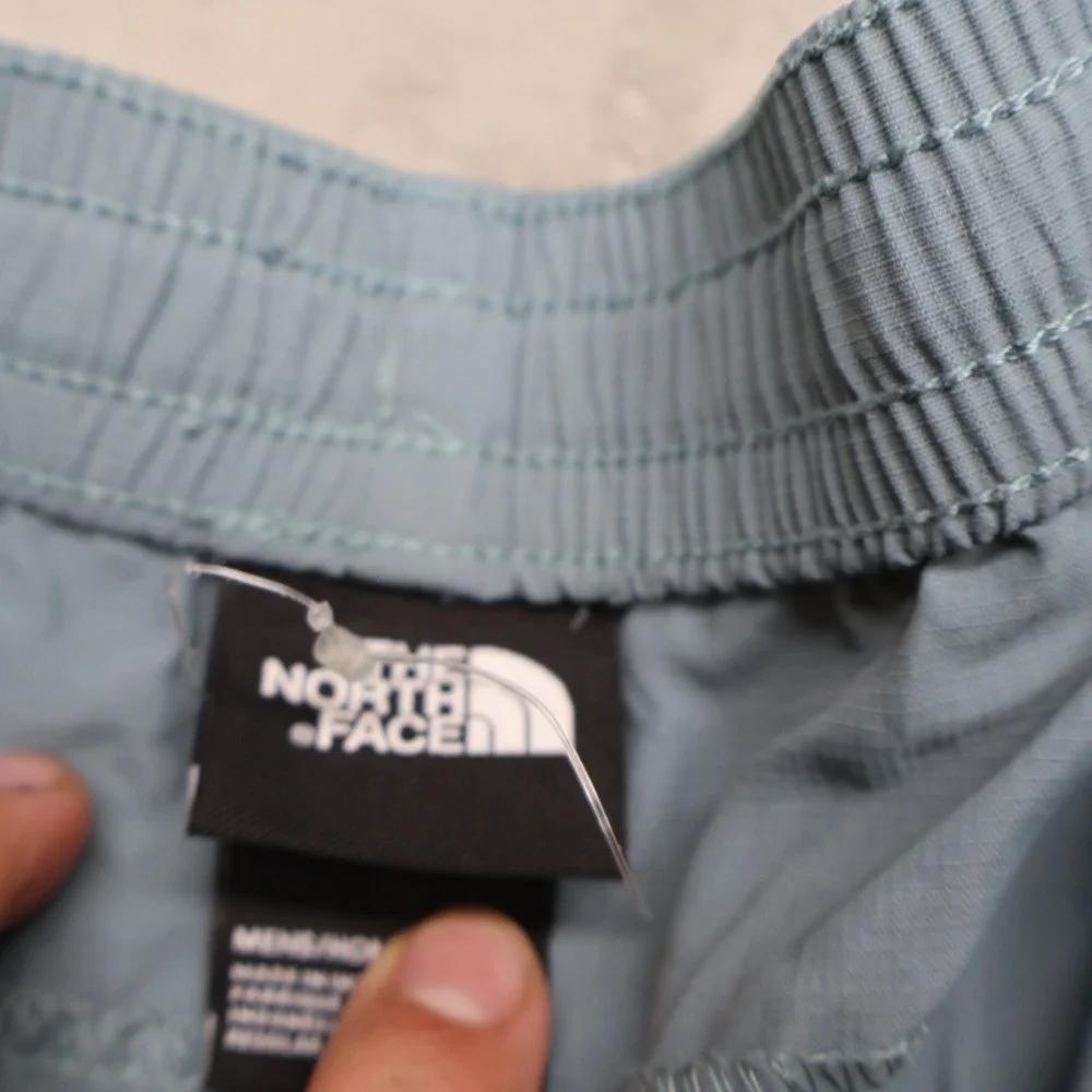 North Face Shorts Men Large Blue Rolling Sun Packable Elastic Waist Ripstop Hike